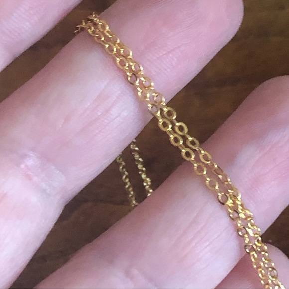 Elegant pink cabochon mini pearl crystal accent pendant on chain necklace - Picture 9 of 16